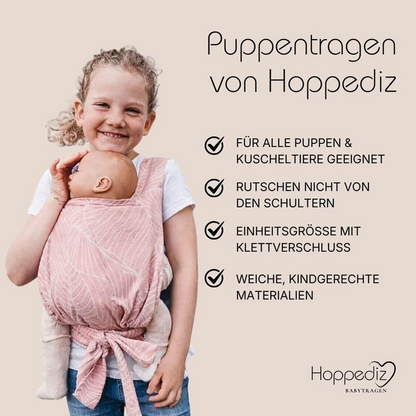 HOPPEDIZ puha babahordozó babáknak és plüssállatoknak
