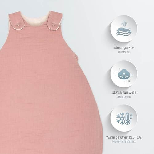 Julius Zöllner winter muslin sleeping bag 2.5TOG 62/68cm