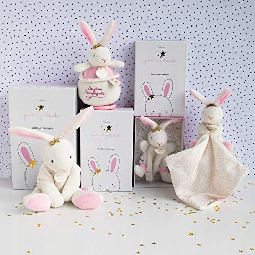 DOUDOU et COMPAGNIE lapin avec attache-tétine