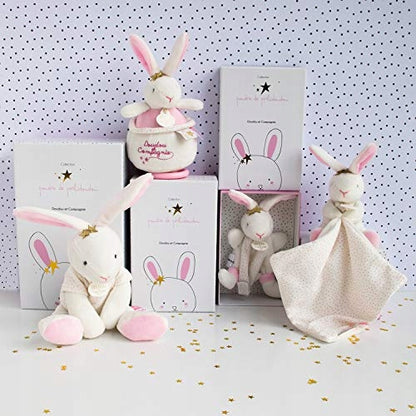 DOUDOU et COMPAGNIE lapin avec attache-tétine