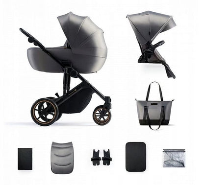 KINDERKRAFT PRIME2 2w1 wózek wielofunkcyjny do 22kg – SHADOW GREY – zdjęcie 1
