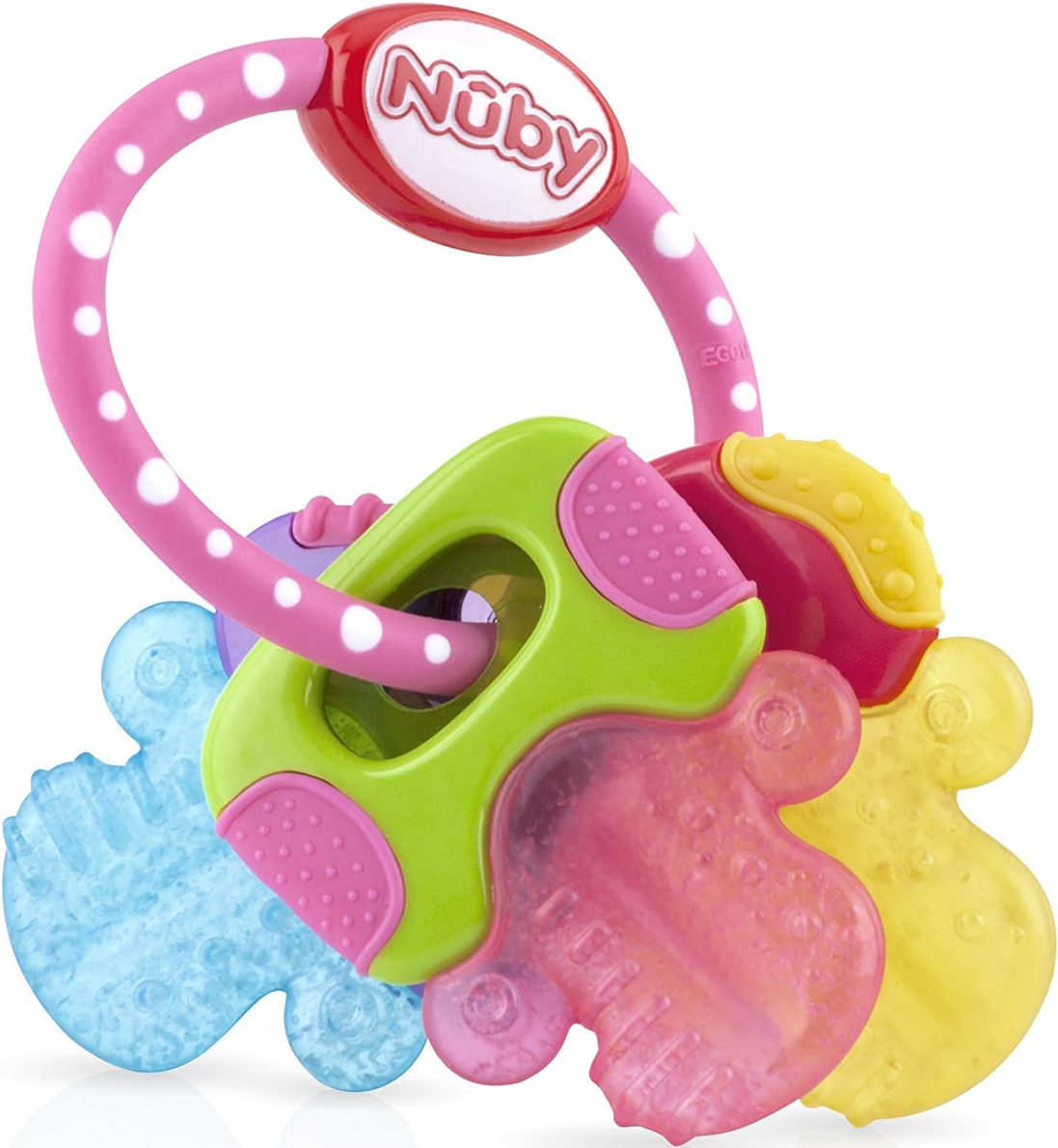 NUBY IcyBite szilikon hűthető rágóka 9 14 db cm KULCSOK