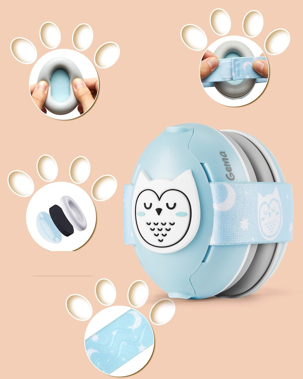 LILIAN & GEMA 2-in-1 noise-cancelling headphones