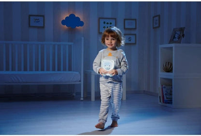 CHICCO DreamLight transportabel LED-natlampe med melodier 11 x 14 cm