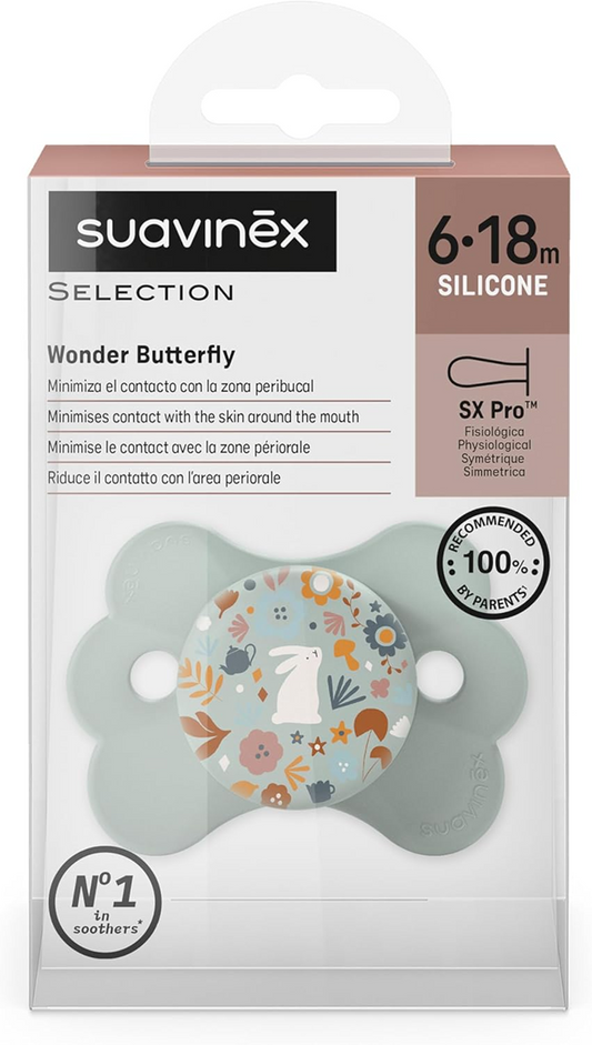 SUAVINEX Wonder Butterfly Schnuller 6-18 Monate Silikon SX PRO