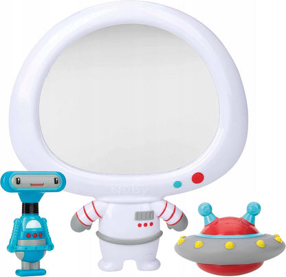 NUBY miroir avec ventouse + 2 jouets de bain