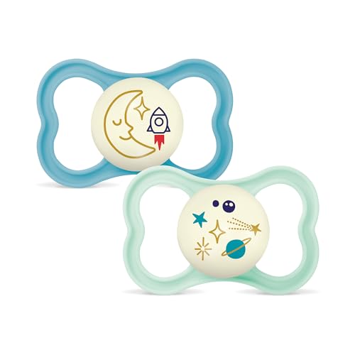 MAM Air Night Silikonschnuller 16 Monate+ x2 LEUCHTEND