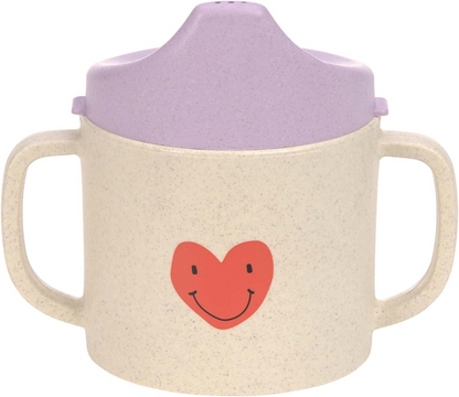 LÄSSIG Sippy Cup Happy Rascals Heart csőrös pohár 150 ml 6 hónap+