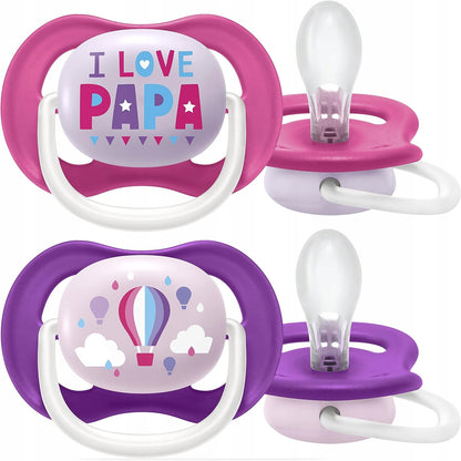 PHILIPS AVENT Ultra Air HAPPY suzete x 2 6-18 luni