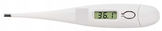 DCT cyfrowy termometr elektroniczny doustny, biały termometr LCD z odczytem 36,1°C