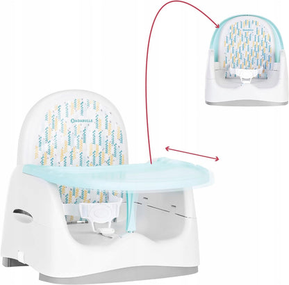 BADABULLE chaise haute avec plateau REHAUSSEUR
