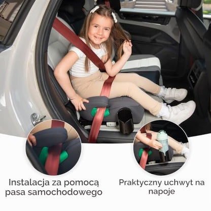 KikkaBoo i-Pop i-Size ISOFIX Booster Seat, 125-150 cm