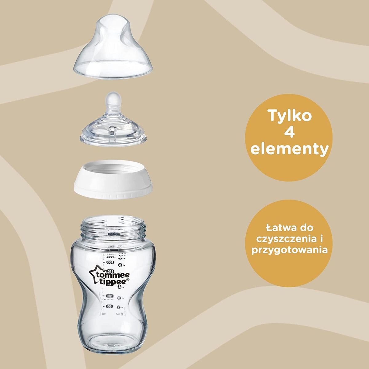 TOMMEE TIPPEE closer to nature, newborn starter set3 x 150 ml bottle with teats, 3 x 260 ml bottle with teats