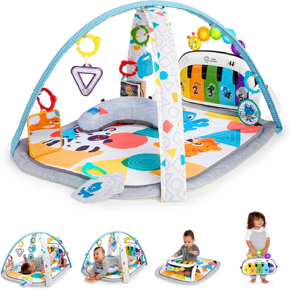 BABY EINSTEIN Kickin' Tunes 4-i-1 aktivitetsmåtte + legetøj