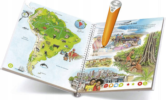 RAVENSBURGER TIPTOI atlas do długopisu interaktywnego WERSJA FRANCUSKA, atlas interaktywny po francusku
