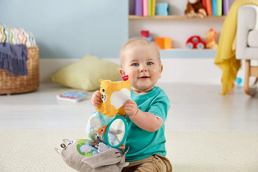 FISHER-PRICE aktivní senzorická knížka 3m+
