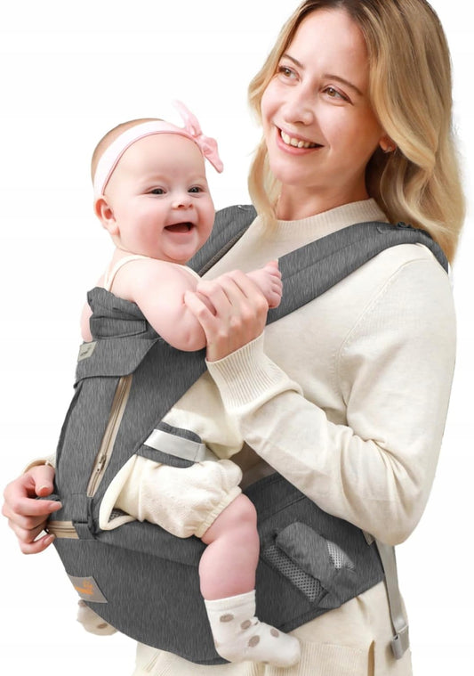 MOMIDEAL ergonomikus babahordozó derékpánttal 6 az 1-ben