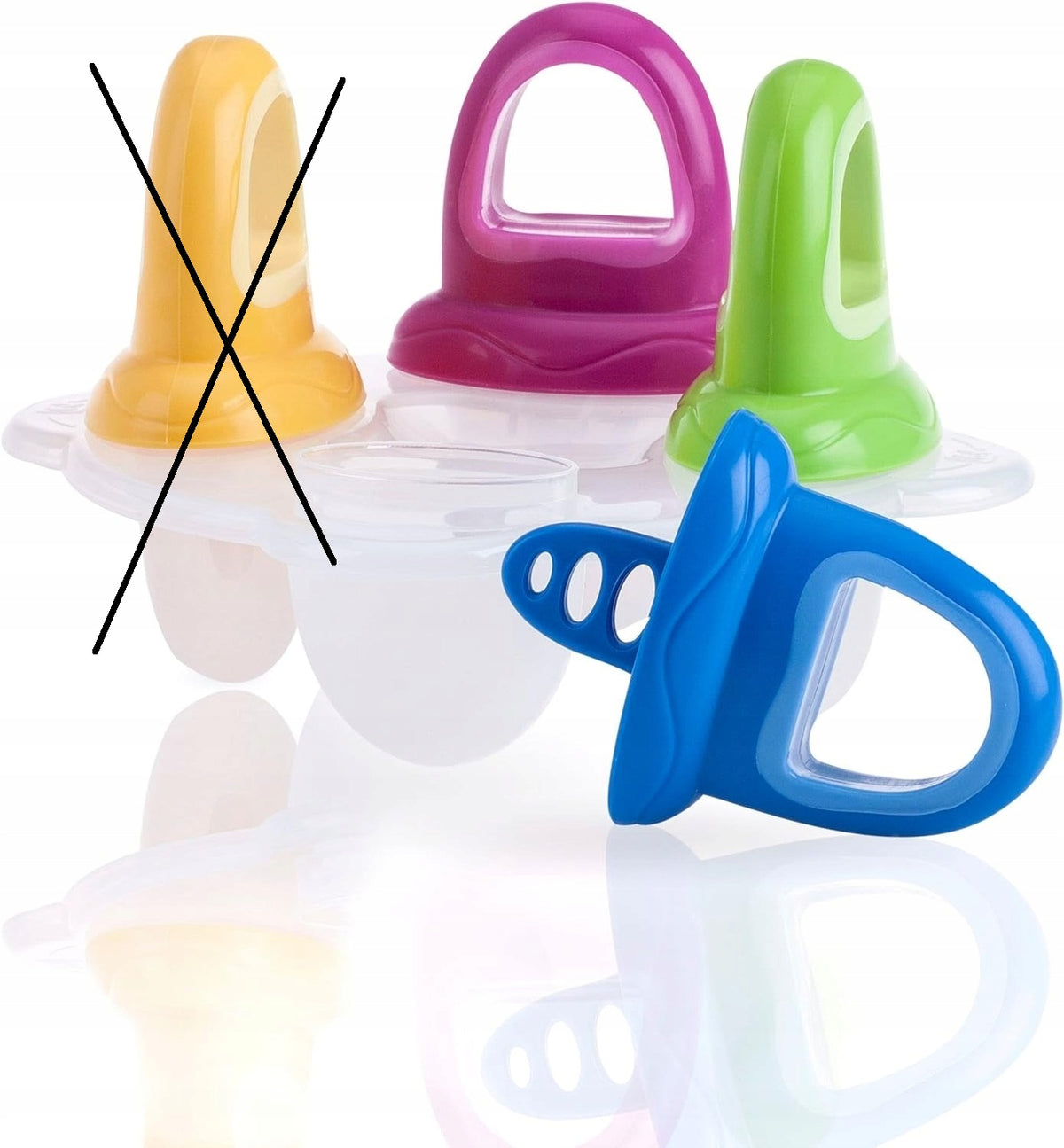 NUBY ijsvormpjes x3 in de vorm van een tepel 6m+