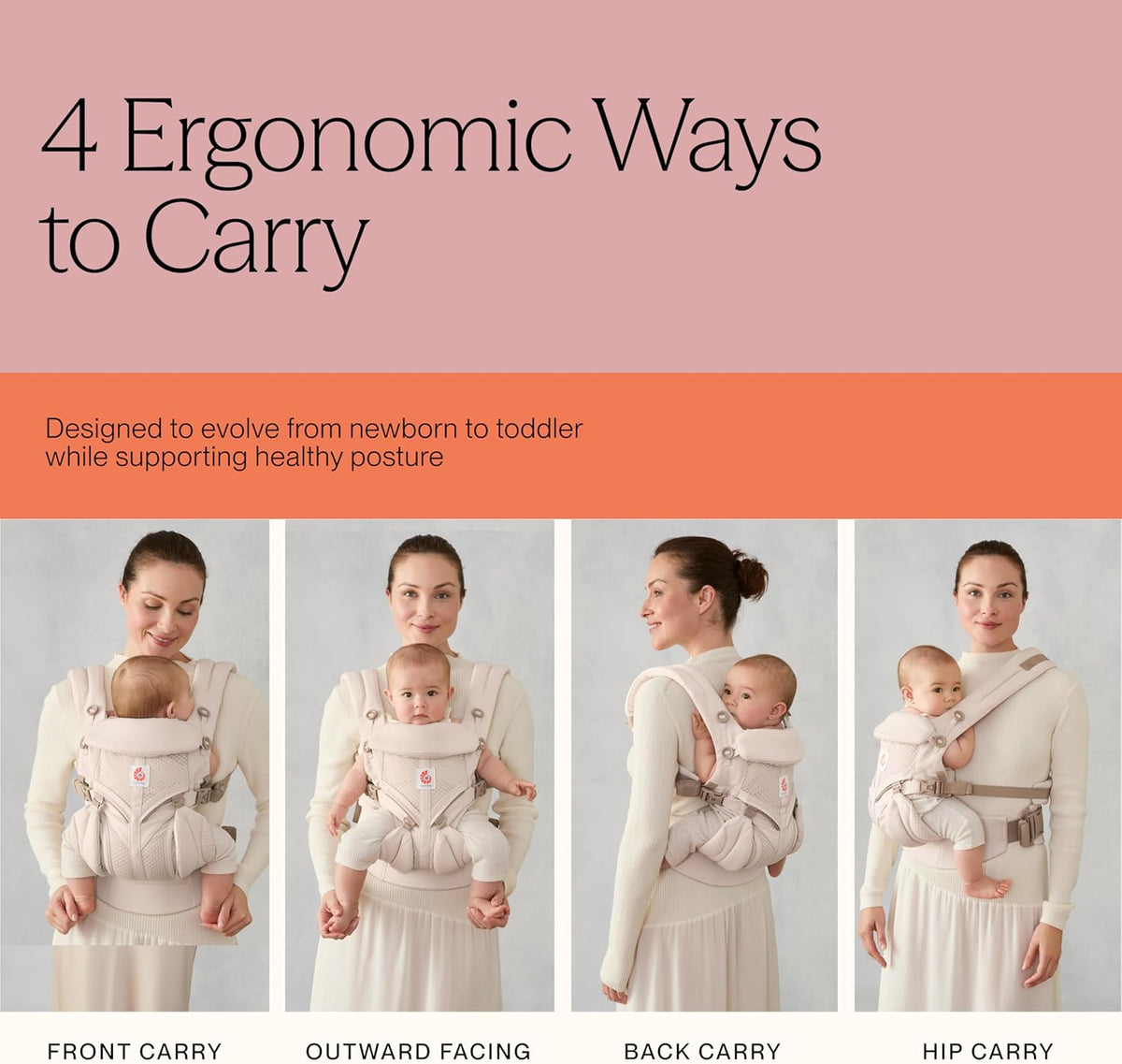 ERGOBABY OMNI 360 ergonomisk bæresele 3,2-20,4kg