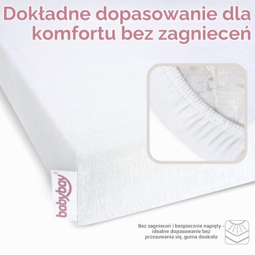 BABYBAY Deluxe Organic lagen 89x50 cm hvidt