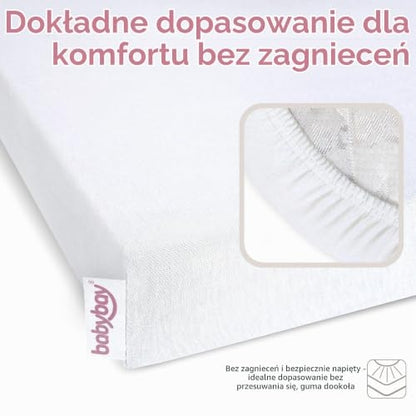 BABYBAY Deluxe Organic lagen 89x50 cm hvidt