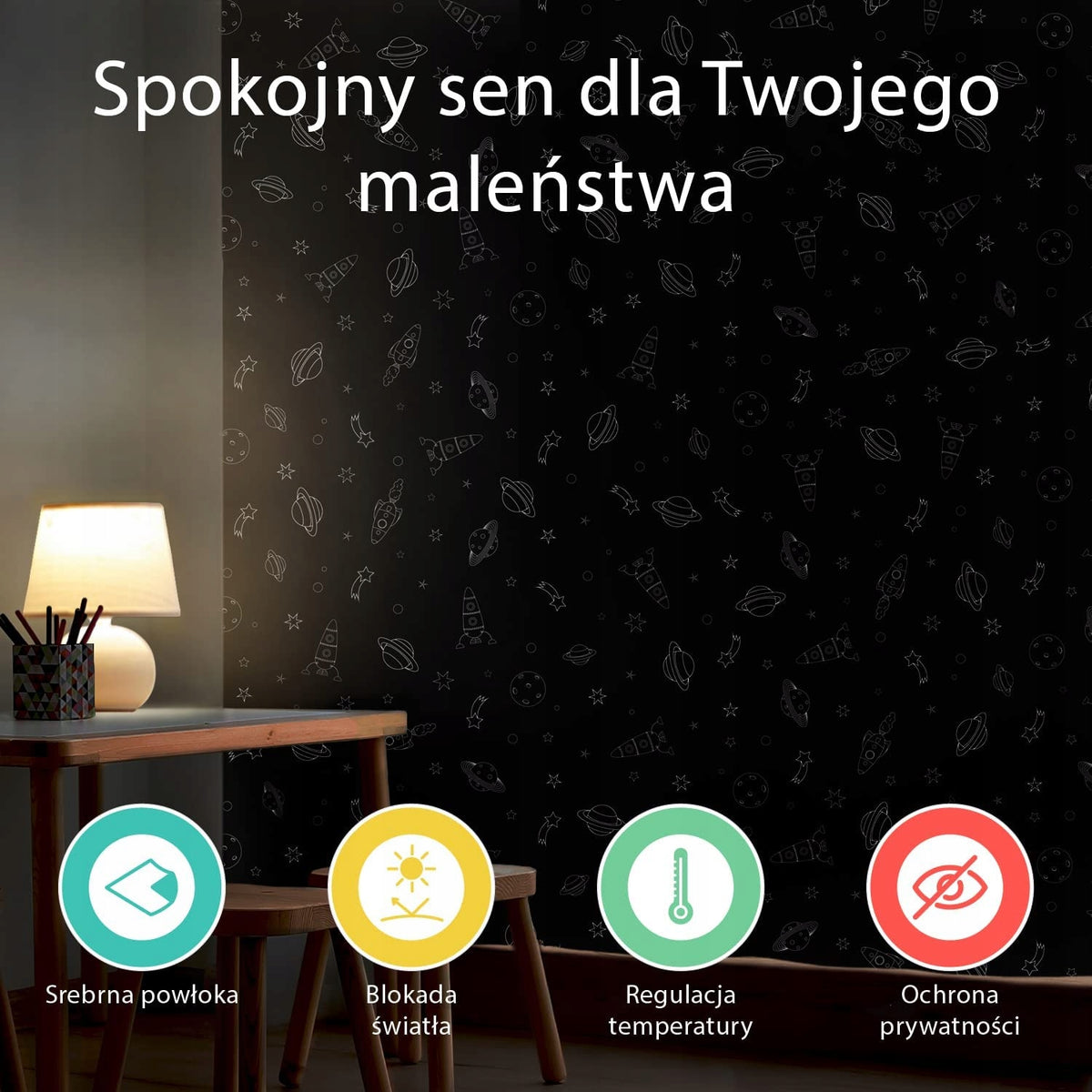 ROLETA zaciemniająca z przyssawkami 130x200
