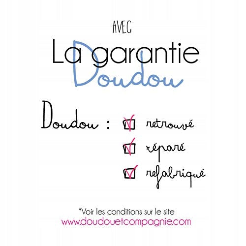DOUDOU et COMPAGNIE lapin avec attache-tétine