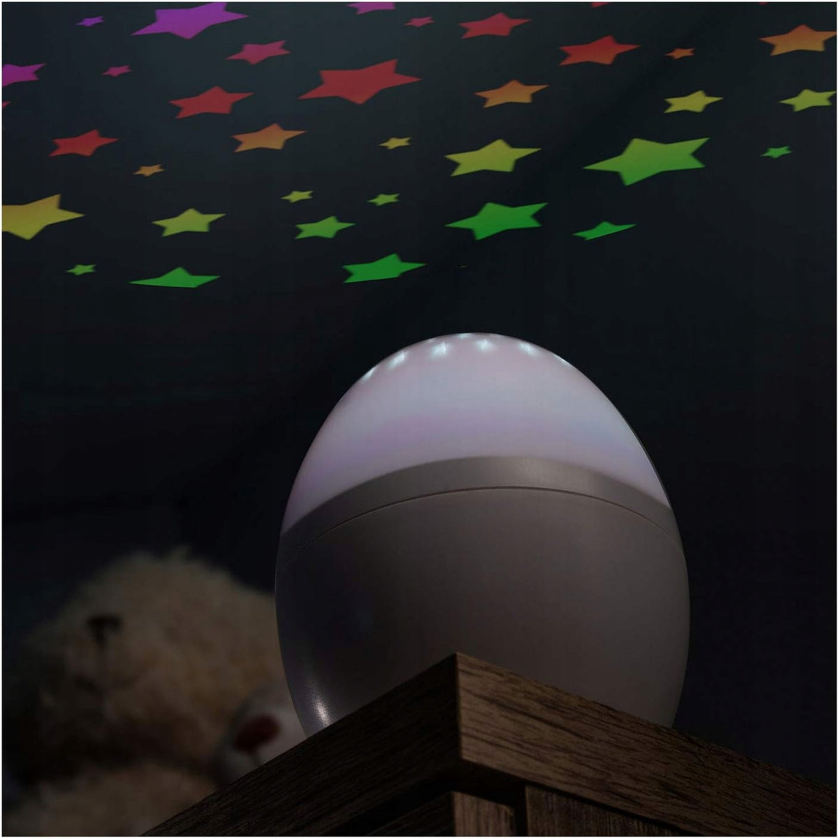 REER Starlino veilleuse et projecteur d'étoiles 4 couleurs LED