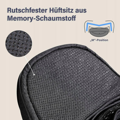 BABYMUST siège porte-bébé de hanche 4-30 kg