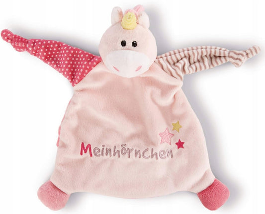 NICI komforter Jednorożec Stupsi 25 x 25 cm, różowa przytulanka dla niemowląt