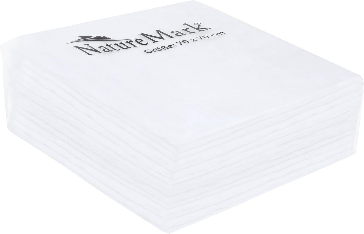 NATUREMARK mousseline hydrofiele doeken 70 cm x 70 cm x 9 stuks