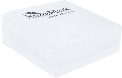 NATUREMARK mousseline hydrofiele doeken 70 cm x 70 cm x 9 stuks