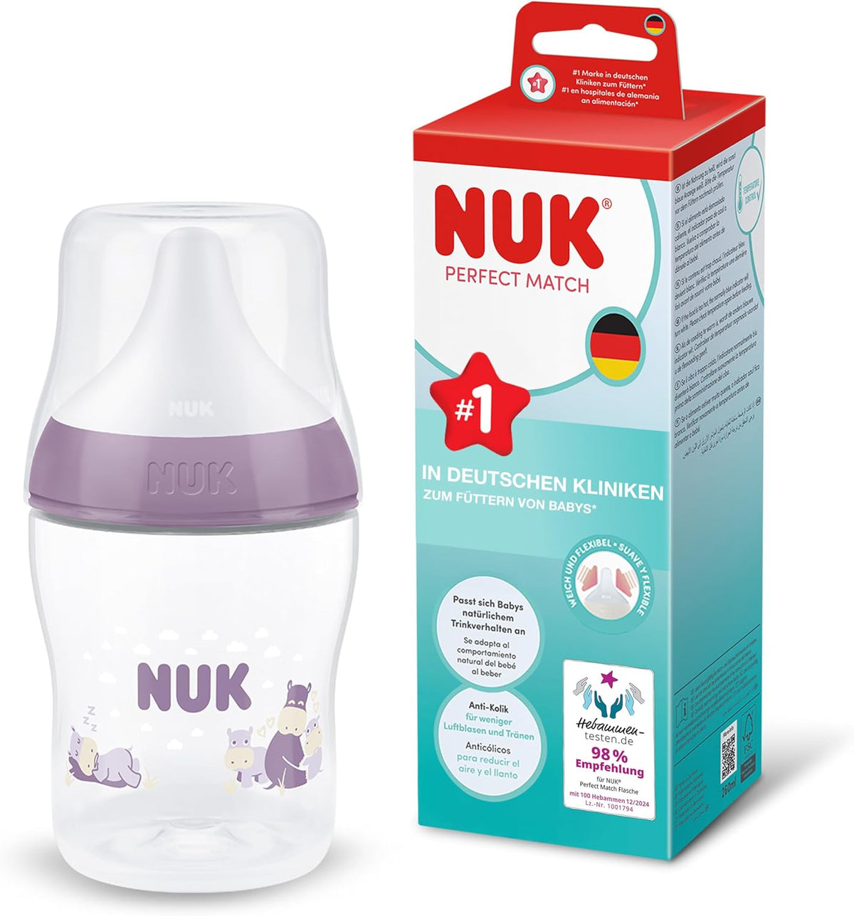NUK Perfect Match biberon anticolic 150 ml 0+