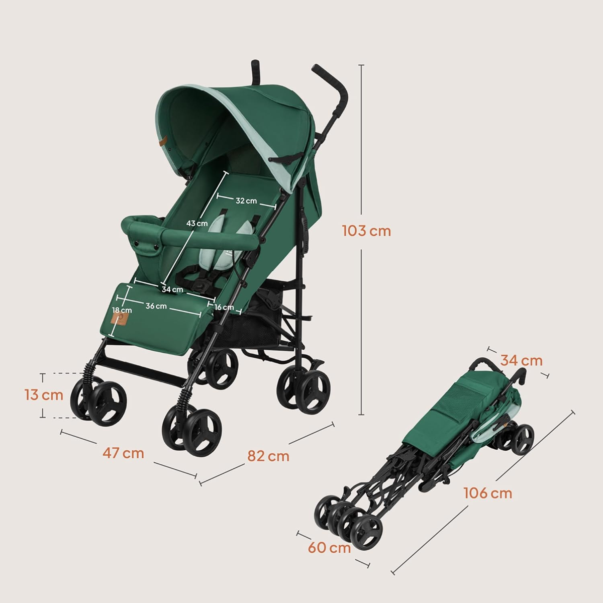 LIONELO ELIA sport babakocsi 15 kg-ig