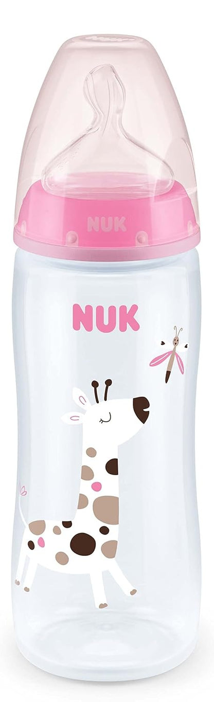 NUK First Choice+ flaske 360 ml sut XL 6-18 m GIRAFF