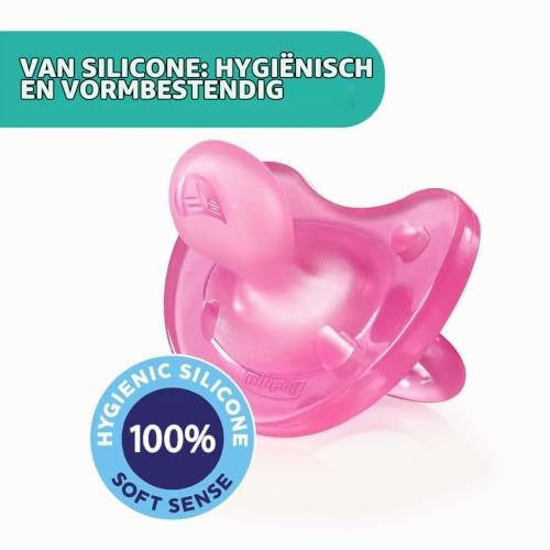 Chicco Physioforma Soft silikonesut lyserød 0-6m