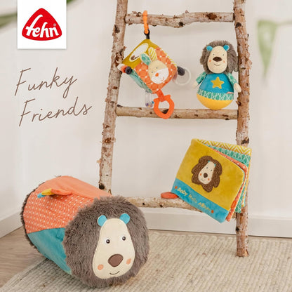 FEHN Funky Friend wańka WSTAŃKA 18cm grzechotka LEW
