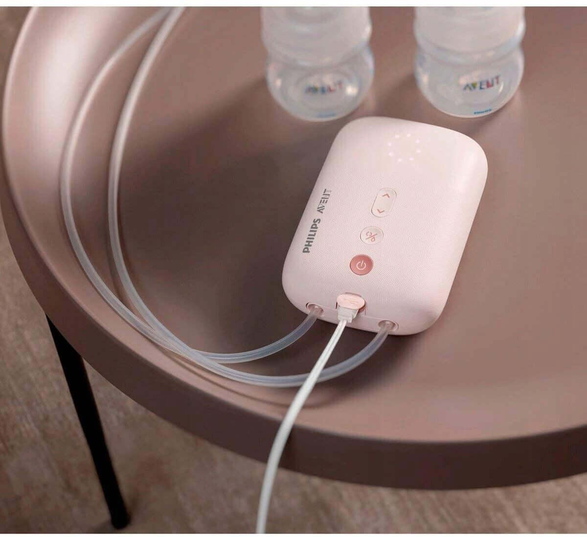 PHILIPS AVENT SCF397/11 podwójny LAKTATOR elektr. różowy, elektryczny laktator z akcesoriami, BPA free