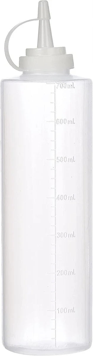 LACOR butelka dozująca do sosów i ozdabiania ciast 700 ml, przezroczysta, BPA free