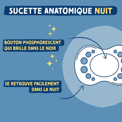 DODIE Essential chupeta calmante de silicone x6 6m+ DAY&NIGHT