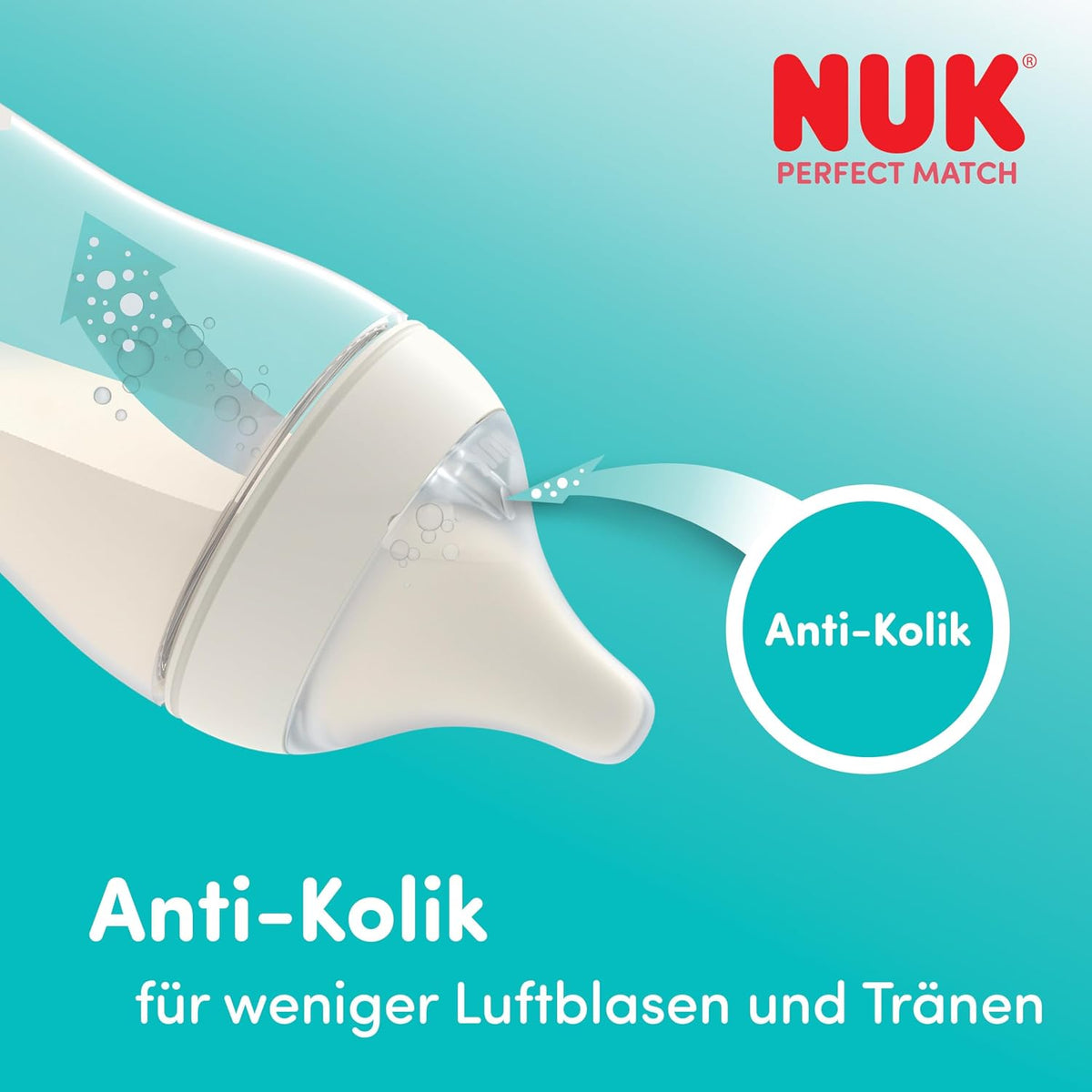 NUK Perfect Match biberon anticolic 150 ml 0+