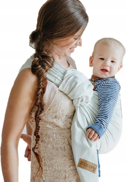 SHABANY gyűrűs hordozókendő baba számára ORGANIKUS PAMUT