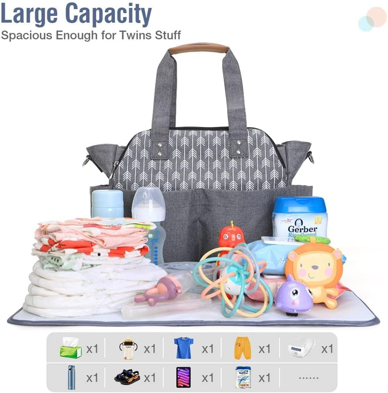 LEKEBABY saco para carrinho + muda-fraldas