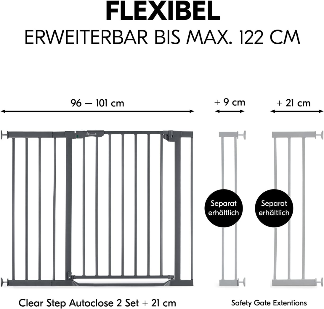 HAUCK Clear Step bramka schodowa montowana bezinwazyjnie 96-101