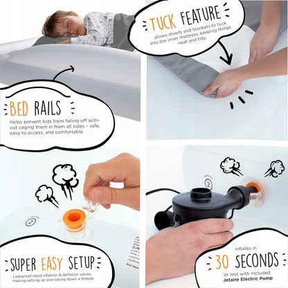 DE SHRUNKS opblaasbaar reisbed matras