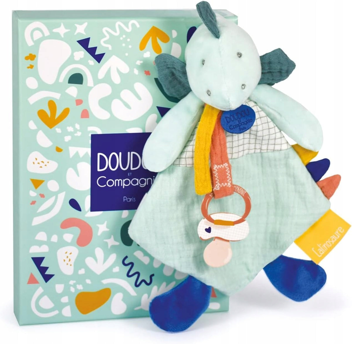 DOUDOU et COMPAGNIE doudou lange à câliner PORTE-SUCETTE