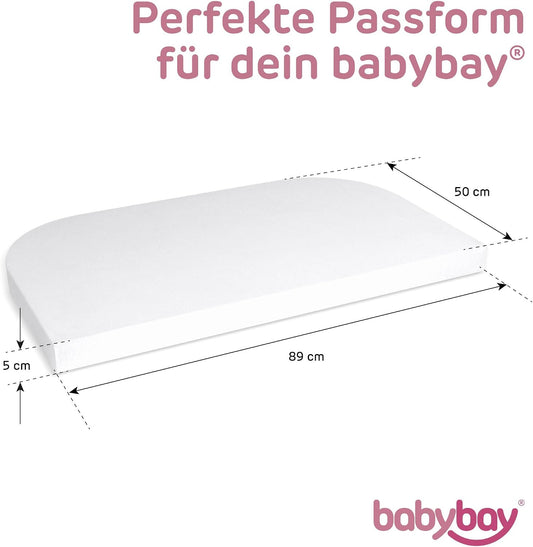 BABYBAY prześcieradło z gumką jersey DELUXE 89x50 cm