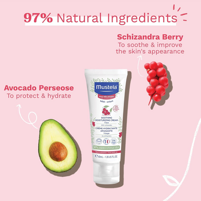 MUSTELA fugtighedscreme til ansigtet for meget følsom hud 40ml