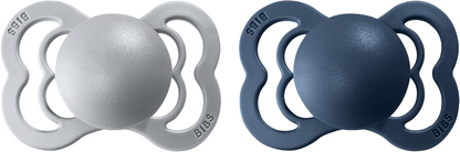 BIBS SUPREME chupetas calmantes de borracha 0-6m SIMÉTRICAS