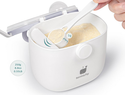 TERMICHY beholder til modermælkserstatning 500 ml 250 g + måleske